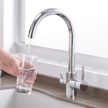 Three Way Kitchen Mixer Tap Pure Water Filter T3306 - Click Image to Close