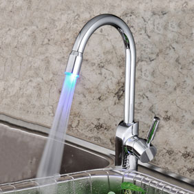 Water Power LED Kitchen Sink Tap T1772F